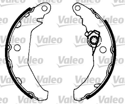Комплект тормозных колодок VALEO 553638 для FORD FIESTA