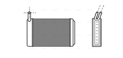 AVA QUALITY COOLING Kachelradiateur, interieurverwarming (VN6061)