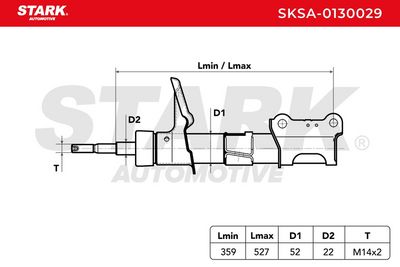 амортисьор STARK SKSA-0130029