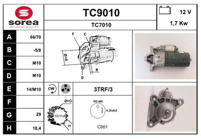 STARTER SNRA TC9010
