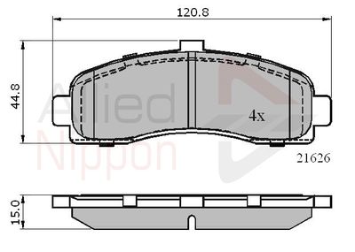 COMLINE ADB0508 Тормозные колодки и сигнализаторы  для NISSAN MICRA II (K11) 1.0 i 16V