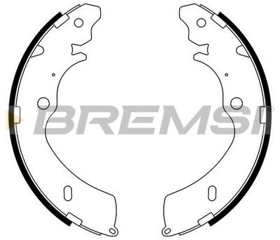 Комплект тормозных колодок BREMSI GF0756 для ISUZU D-MAX