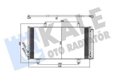 KALE OTO RADYATÖR 357365 Радиатор кондиционера  для TOYOTA VENZA (Тойота Венза)