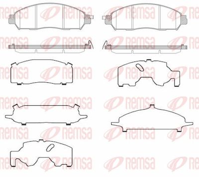 Brake Pad Set, disc brake 1612.24