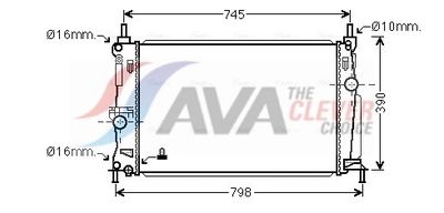 RADIATOR RACIRE MOTOR AVA Clever Choice MZ2254
