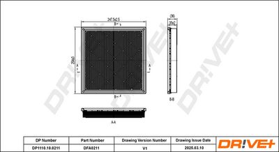 LUFTFILTER DR!VE+ DP1110100211 0