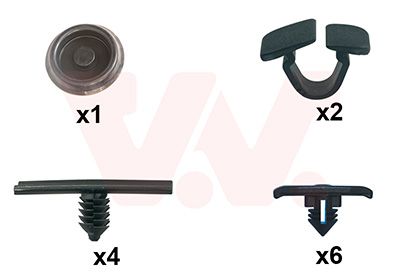 SET MONTAJ CAPOTA MOTOR VAN WEZEL 0304797