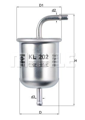 Топливный фильтр KNECHT KL 202 для INFINITI J30
