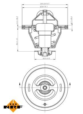 Thermostat, coolant 725124