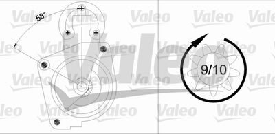 Стартер VALEO 436008 для FIAT REGATA