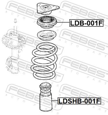 CHIT PROTECTIE PRAF AMORTIZOR FEBEST LDSHB001 1