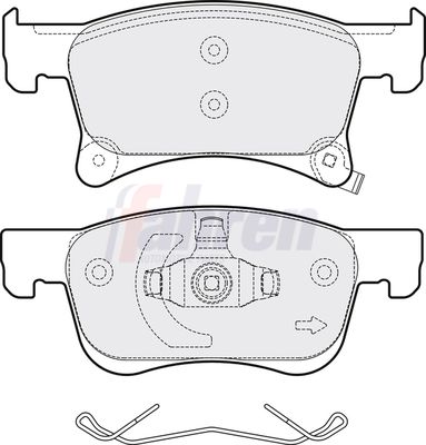 Fahren Brake Pad Set, disc brake FBP3752