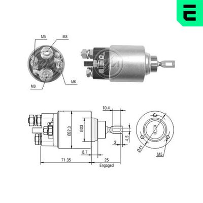 SOLENOID ELECTROMOTOR