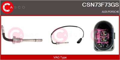 Čidlo, teplota výfukových plynů CASCO CSN73F73GS