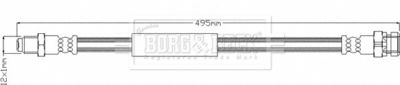 Тормозной шланг BORG & BECK BBH8345 для MERCEDES-BENZ T2/L