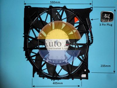 Electric Motor, radiator fan Auto Air Gloucester 05-1087