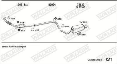 ABGASANLAGE WALKER VWK125292A