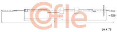 Тросик, cтояночный тормоз COFLE 92.10.9472 для PUCH G-MODELL