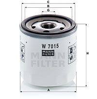 W 7015 MANN-FILTER Масляный фильтр