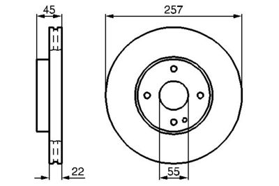 Тормозной диск BOSCH 0 986 478 638 для MAZDA MX-3