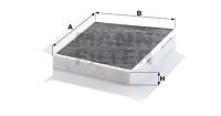 Фильтр, воздух во внутренном пространстве MANN-FILTER CUK 3461/1 для MERCEDES-BENZ CLC-CLASS