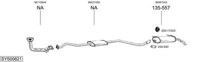 ABGASANLAGE BOSAL SYS00821