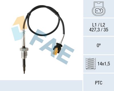 SENSOR ABGASTEMPERATUR FAE 68023