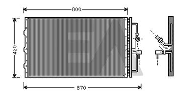 EACLIMA 30C54010 Радиатор кондиционера  для OPEL SINTRA (Опель Синтра)