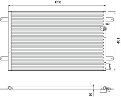 VALEO Condensor, airconditioning (814004)