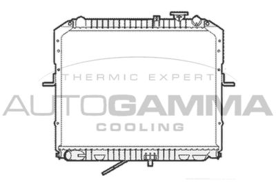 Радиатор, охлаждение двигателя AUTOGAMMA 104120 для KIA K2700