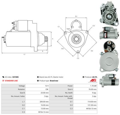 STARTER AS-PL S3150S 4
