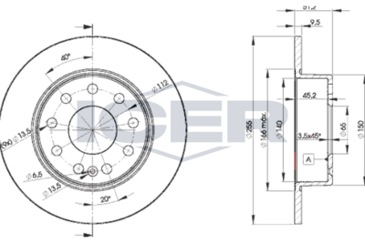 спирачен диск ICER 78BD5616-2