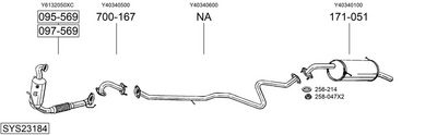 Изпускателна система BOSAL SYS23184
