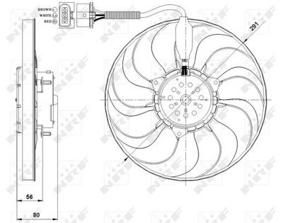 VENTILATOR RADIATOR NRF 47392 1