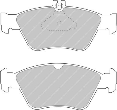 комплект спирачно феродо, дискови спирачки FERODO RACING FCP1049H