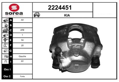 ETRIER FRANA EAI 2224451