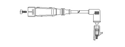 Провод зажигания BREMI 108/75 для AUDI 50