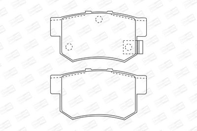 BREMSBELAGSATZ SCHEIBENBREMSE CHAMPION 572138CH 1