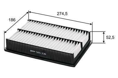 въздушен филтър VALEO 585236