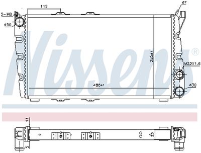 RADIATOR RACIRE MOTOR NISSENS 64010 4