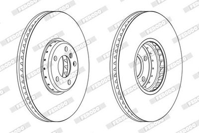 BREMSSCHEIBE FERODO DDF2619LVC1 1