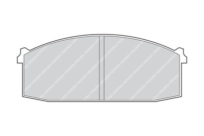 Комплект тормозных колодок, дисковый тормоз FERODO FDB225 для NISSAN CHERRY