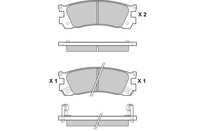 Комплект тормозных колодок, дисковый тормоз E.T.F. 12-1045 для MAZDA MPV
