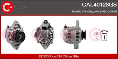 Генератор CASCO CAL40128GS для PIAGGIO QUARGO