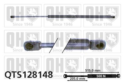 Газовая пружина, крышка багажник QUINTON HAZELL QTS128148 для SEAT TOLEDO