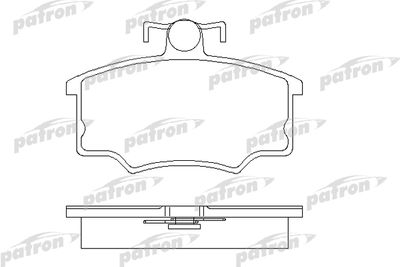 Комплект тормозных колодок, дисковый тормоз PATRON PBP412