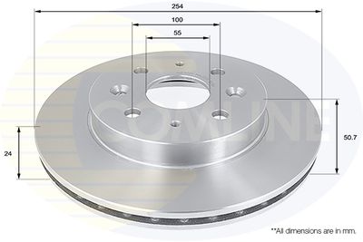 COMLINE ADC1058V Тормозные диски COMLINE для KIA RIO