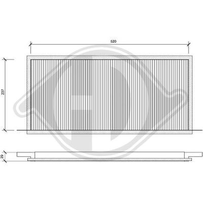 DIEDERICHS DCI0085 Фильтр салона  для LAND ROVER RANGE ROVER III (L322) 4.4 D 4x4