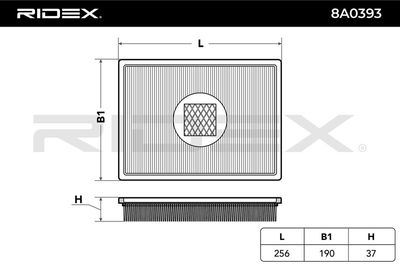 въздушен филтър RIDEX 8A0393