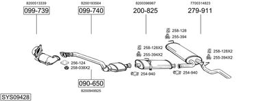 Układ wydechowy BOSAL SYS09428